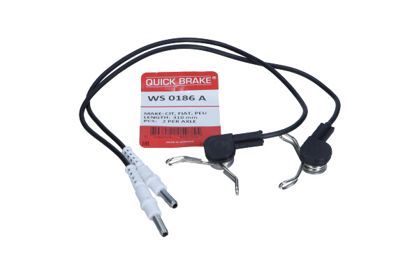 QUICK BRAKE WS 0186 A — Styk ostrzegawczy, zużycie okładzin hamulcowych